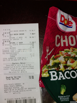 Consumer Review - Food Safety Winn-Dixie, DeFuniak Springs, FL, USA Dole chopped kit bacon caesar A few hours after I ate the sala... photo #3