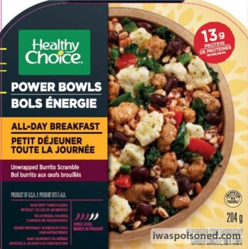 Food Recall Healthy Choice Power Bowls products - recalled because may contain extraneous material The U.S. Depa... photo #4