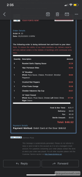 مراجعة المستهلك - سلامة الغذاء Domino's Pizza, Big Bay Point Road, Barrie, ON, Canada Pizza from there  Me and 5 people at 2 large... صورة فوتوغرافية #2