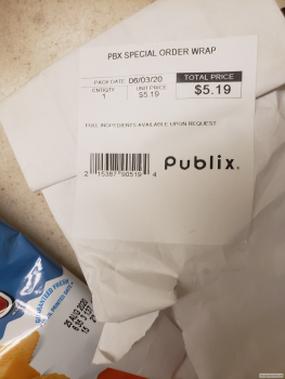 Consumer Review - Food Safety Publix Super Market at Jacaranda Plaza, West Sunrise Boulevard, Plantation, FL, USA I consumed f/r p... photo #3