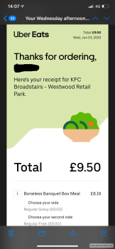 Consumer Review - Food Safety KFC Bournemouth - Winborne Road, Broadstairs CT10 2AL, UK I got a take away on the Wednesday and sin... photo #2