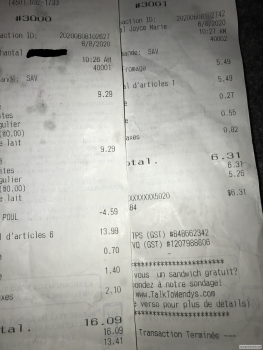 Consumer Review - Food Safety Wendy's, Boulevard d'Anjou, Châteauguay, QC, Canada I have been isolating since February as I am imm... photo #5