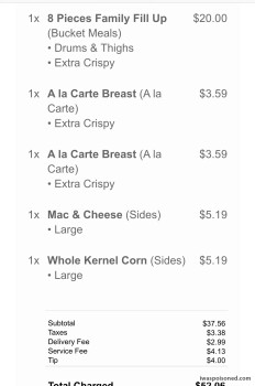 Avis du consommateur - Sécurité alimentaire KFC, East 1st Street, Port Angeles, WA, USA My girlfriend and I ordered two nights ago and she is no... photo #1