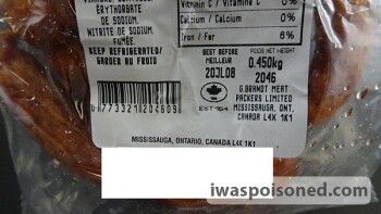 نذكر الطعام Mini Smoked Farmer Sausage - recalled due to Listeria monocytogenes The CFIA announced the recall of... صورة فوتوغرافية #2