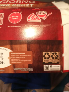 Avaliação do consumidor - Segurança alimentar DiGiorno Pizza, Walmart Supercenter, 1215 E 16th Ave, Cordele, GA 31015, United States DiGiorno Pizz... foto #4