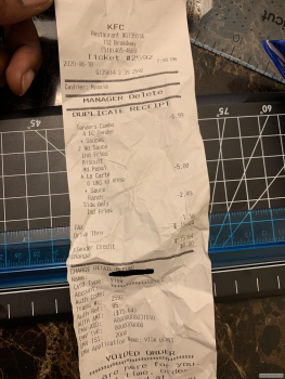 Consumer Review - Food Safety KFC, Broadway, Albany, NY, USA I ate dinner on 6/17/2020 Wednesday night around 8:45-9PM. I had the... photo #3