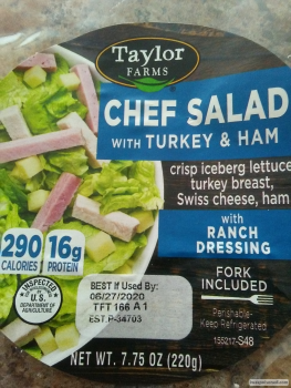 Consumer Review - Food Safety Walmart Supercenter, Minnesota 33, Cloquet, MN, USA Premade chef salad. (No eggs) from there Ate hal... photo #2