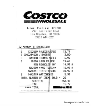 Consumer Review - Food Safety Costco Wholesale, Los Feliz Boulevard, Los Angeles, CA, USA Not sure, but think it was Sabatino's ch... photo #2