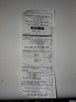 Consumer Review - Food Safety Burger King, New York 11A, Tully, NY, USA This is the second time in the last 6 months that I got fo... photo #2