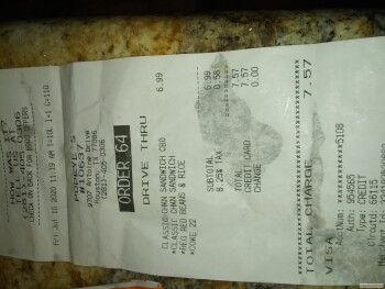 Consumer Review - Food Safety Popeyes Louisiana Kitchen, Antoine Drive, Houston, TX, USA Went @ 11:19 ordered classic chicken comb... photo #4
