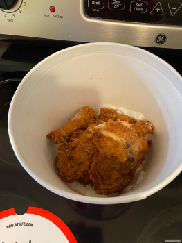 Consumer Review - Food Safety KFC, Apex, NC 27523, United States Chicken from here Ate chicken (both original and extra crispy) 3... photo #1