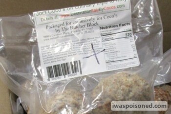 Food Recall Coco's Italian Market various ready-to-eat frozen meat products - recalled as they were produced wit... photo #2