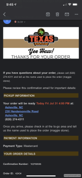 Reseña del consumidor - Seguridad alimentaria Texas Roadhouse, Hendersonville Road, Asheville, NC, USA I’m not sure, the food that we got wasn’t c... foto #1