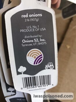 Food Recall Thomson International several brands Red, Yellow, White and Sweet Yellow Onions - recalled due to po... photo #3