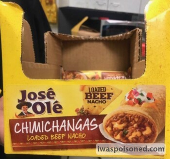 Food Recall JOSÉ OLÉ, Great Value, & CASA MAMITA Brand Taquitos and Chimichangas - Recalled Due to Possible Fore... photo #9