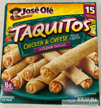 Food Recall JOSÉ OLÉ, Great Value, & CASA MAMITA Brand Taquitos and Chimichangas - Recalled Due to Possible Fore... photo #4