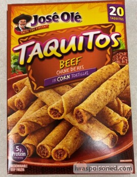 Food Recall JOSÉ OLÉ, Great Value, & CASA MAMITA Brand Taquitos and Chimichangas - Recalled Due to Possible Fore... photo #5
