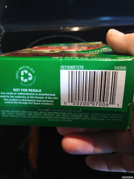 مراجعة المستهلك - سلامة الغذاء Mint Girl Scout Cookies, Cincinnati, OH, USA Just me so far. Within 30 min I felt uncomfortable, the... صورة فوتوغرافية #2