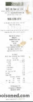 Reseña del consumidor - Seguridad alimentaria McDonald's Canvey Island, Canvey Island, Essex, UK Two cheeseburgers from here I ate the two burgers... foto #2