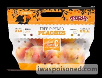 Rappel d'aliments Wawona, Prima, Kroger, Organic Marketside, and Wegmans Bagged Peaches - recalled due to potential Sa... photo #3