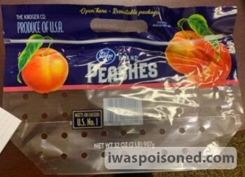 Rappel d'aliments Wawona, Prima, Kroger, Organic Marketside, and Wegmans Bagged Peaches - recalled due to potential Sa... photo #4