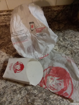 Consumer Review - Food Safety Wendy's, North Telegraph Road, Monroe, MI, USA My husband and I both ate a junior bacon cheeseburger... photo #2