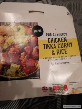 Consumer Review - Food Safety Sainsbury's, Brewery Road, Hoddesdon, UK I bought a curry from there on friday 21st August, I ate th... photo #3