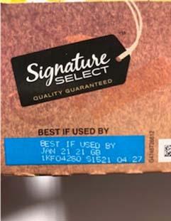 Food Recall Signature Select Chewy Granola Bars - Chocolate Chip  - recalled due to Undeclared peanuts Company n... photo #2