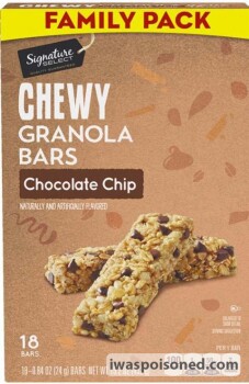 Food Recall Signature Select Chewy Granola Bars - Chocolate Chip  - recalled due to Undeclared peanuts Company n... photo #1