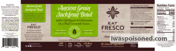 Food Recall Fresco Ancient Grain Jackfruit Bowl  - recalled due to Due to undeclared fish Company name: Fresco F... photo #2