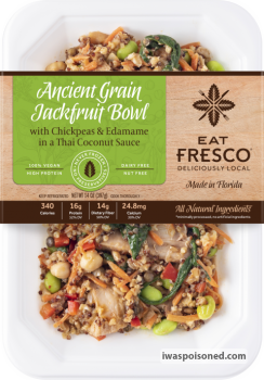 Food Recall Fresco Ancient Grain Jackfruit Bowl  - recalled due to Due to undeclared fish Company name: Fresco F... photo #1