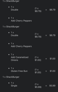 Verbraucherbewertung – Lebensmittelsicherheit Shake Shack, Santa Monica Boulevard, Century City, Los Angeles, CA, USA On Thu (Oct 1, 2020), two fr... Foto #3