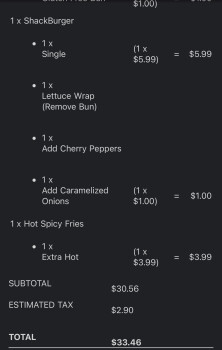 Verbraucherbewertung – Lebensmittelsicherheit Shake Shack, Santa Monica Boulevard, Century City, Los Angeles, CA, USA On Thu (Oct 1, 2020), two fr... Foto #2