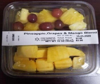 Food Recall Walmart Cut or sliced apples, grapes, mangoes, pineapples, and cantaloupe - recalled due to potentia... Foto #3