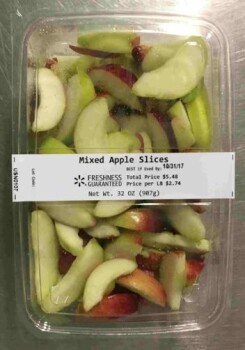 Food Recall Walmart Cut or sliced apples, grapes, mangoes, pineapples, and cantaloupe - recalled due to potentia... Foto #7