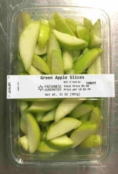 Food Recall Walmart Cut or sliced apples, grapes, mangoes, pineapples, and cantaloupe - recalled due to potentia... Foto #8