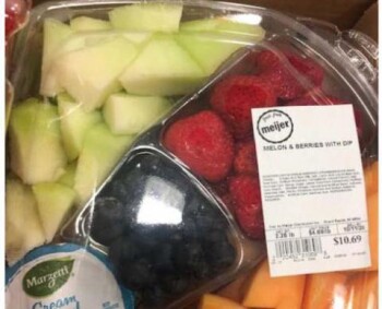 Food Recall Meijer Whole Cantaloupe, Select Cut Cantaloupe Fruit Trays & Bowls - recalled due to Salmonella Comp... photo #2