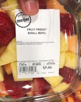 Food Recall Meijer Whole Cantaloupe, Select Cut Cantaloupe Fruit Trays & Bowls - recalled due to Salmonella Comp... photo #4