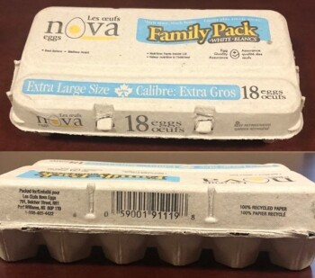 Food Recall Eggs from Hilly Acres Farm - recalled due to Salmonella The CFIA announced the recall of eggs by Hil... photo #4