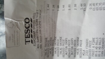 Consumer Review - Food Safety Tesco Superstore, Camden Street, Hockley, Birmingham, UK I think it's saussages i bought from there... photo #2