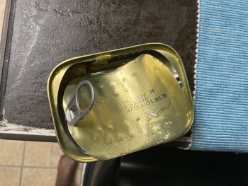 Consumer Review - Food Safety Food 4 Less, 2341 E Ave S, Palmdale, CA 93550, USA Eating oysters out of a can I got up and I eat so... photo #2
