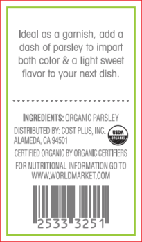 Rappel d'aliments Parsley and Herbes De Provence Sold at Albertons, Walmart,  Safeway & more - recalled due to Salmone... photo #2