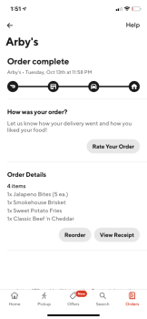Reseña del consumidor - Seguridad alimentaria Arby's, Peachtree Industrial Blvd, Chamblee, GA, USA Jalapeño popper and brisket sandwich  The sympt... foto #2