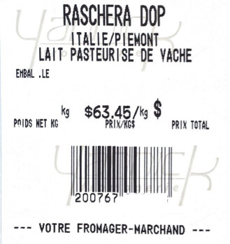 Food Recall Raschera DOP (cheese) - recalled due to Salmonella The CFIA announced the recall of Raschera DOP (ch... photo #3