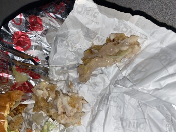 Consumer Review - Food Safety Sonic Drive-In, Plainfield Road, Crest Hill, IL, USA I ordered a chicken sandwich meal and some food... photo #1
