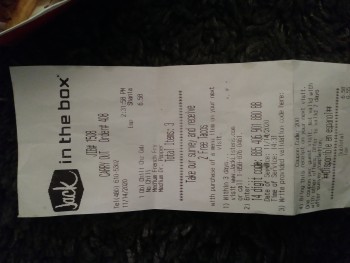 مراجعة المستهلك - سلامة الغذاء Jack in the Box, 525 N Stapley Dr, Mesa, AZ 85203, USA double chili cheeseburger without chili on it... صورة فوتوغرافية #2