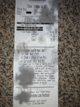 مراجعة المستهلك - سلامة الغذاء Steak 'n Shake, W 81st Street, Merrillville, IN, USA I went here last night to get food, service was... صورة فوتوغرافية #2