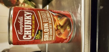 Consumer Review - Food Safety Campbell's Chunky Sirloin Burger With Country Vegetables Soup, Food 4 Less, 4995 Shawline St, San Di... photo #1