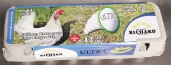 Retiro de alimentos Les Œufs Richard Eggs Inc. Eggs  - recalled due to Salmonella The CFIA announced the recall of eggs... foto #4