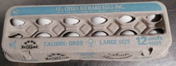 Retiro de alimentos Les Œufs Richard Eggs Inc. Eggs  - recalled due to Salmonella The CFIA announced the recall of eggs... foto #5